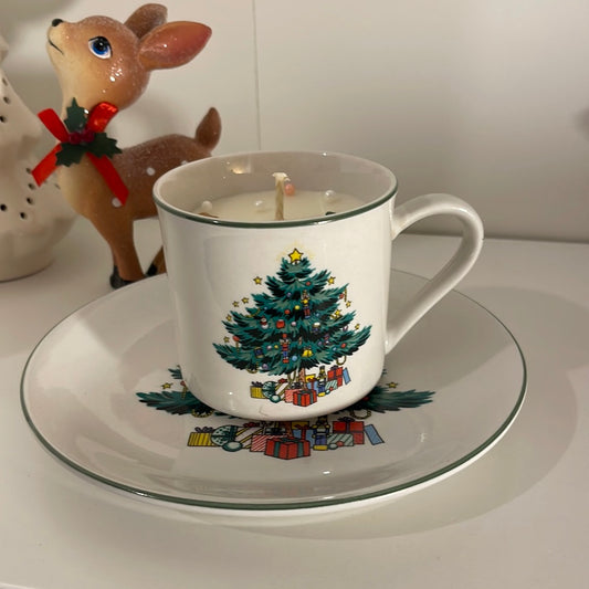 Vintage Christmas Tea Set